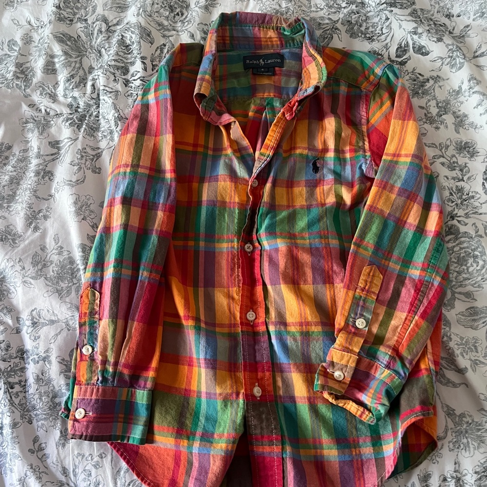 Ralph Lauren Multicolor Plaid Button Down Shirt